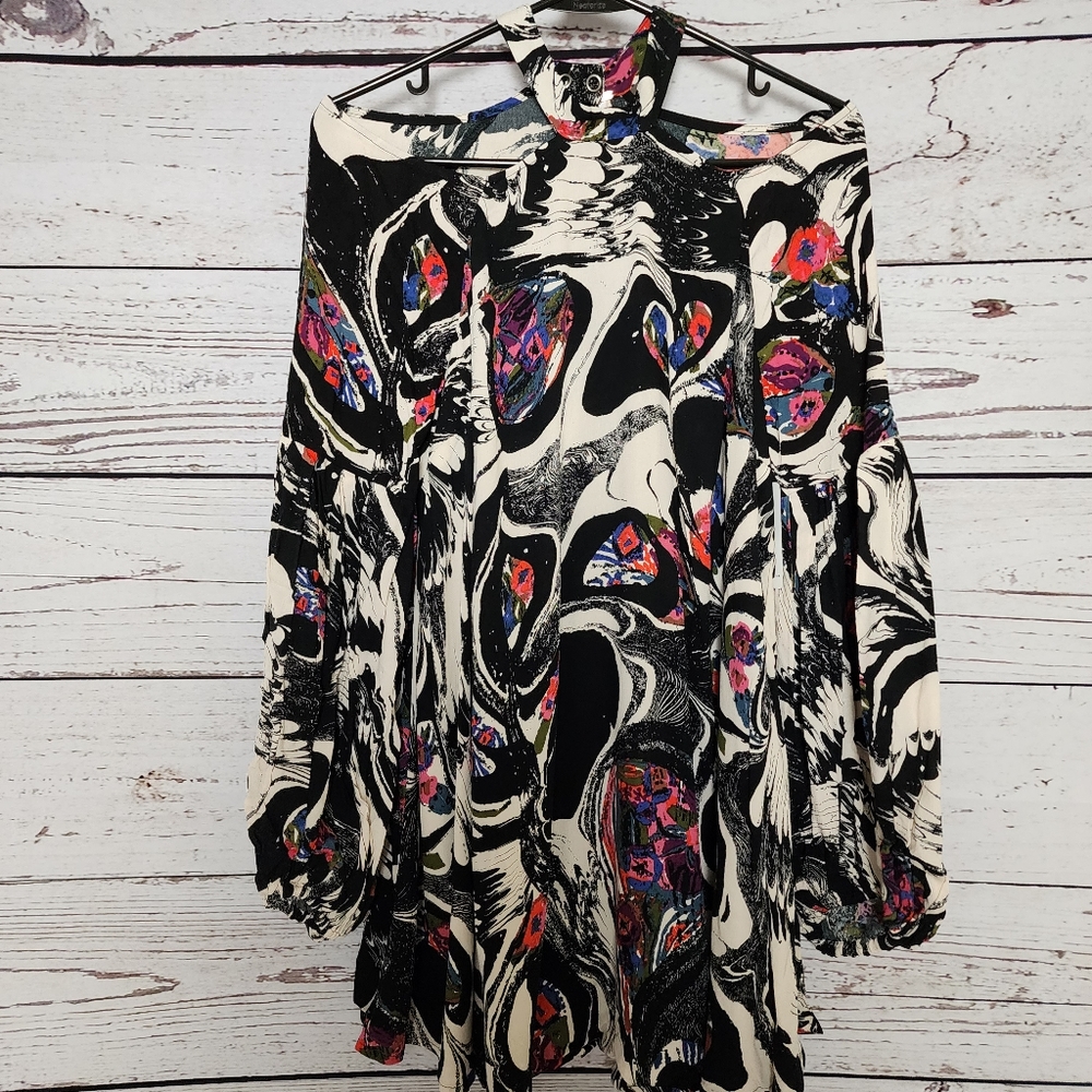 Free People Drift Away Boho Dress/Tunic XS/S - Picture 3 of 6